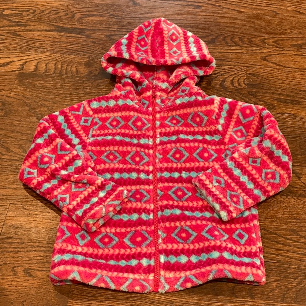 Outdoor Kids Print Fleece Hoodie